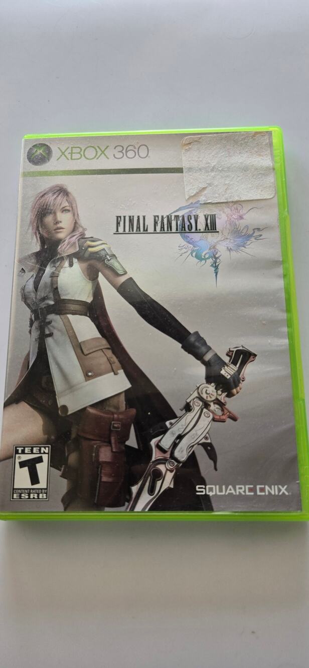 Final Fantasy XIII Xbox 360 Video Game 3 Disc Set Case Square Enix RPG Rated T